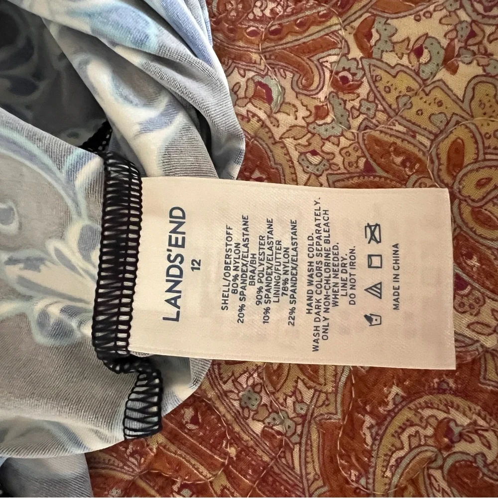 Lands End tankini top size 12 - Picture 4 of 10